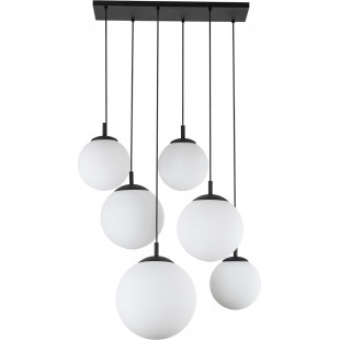 Lampa wisząca Esme | 6 szklanych kul, biała | TK Lighting