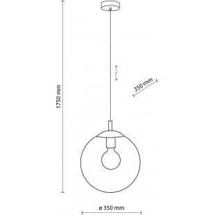Lampa wisząca szklana Esme | TK Lighting - 35cm
