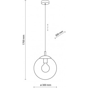 Lampa wisząca szklana Esme 30cm | TK Lighting - Kup teraz!