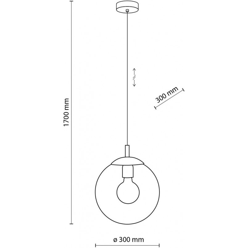 Lampa wisząca szklana Esme 30cm | TK Lighting - Kup teraz!