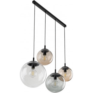 Lampa wisząca Esme - 4 kule szklane, kolorowa - TK Lighting