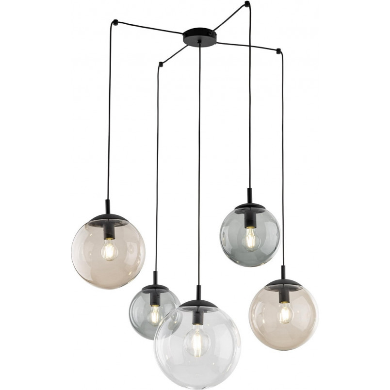 Lampa wisząca Esme | 5 kulek, multikolor | TK Lighting