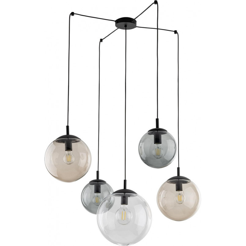 Lampa wisząca Esme | 5 kulek, multikolor | TK Lighting
