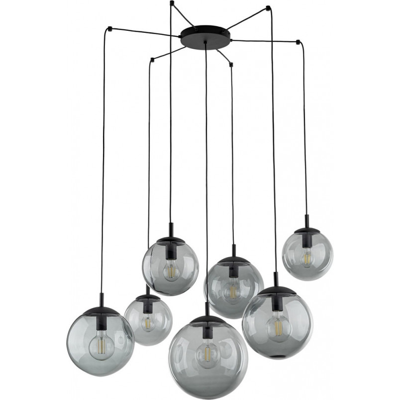 Lampa wisząca Esme - 7 kuli szklanych, loft, TK Lighting