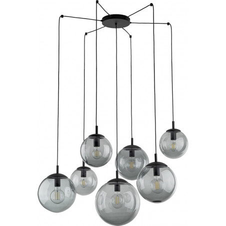 Lampa wisząca Esme - 7 kuli szklanych, loft, TK Lighting