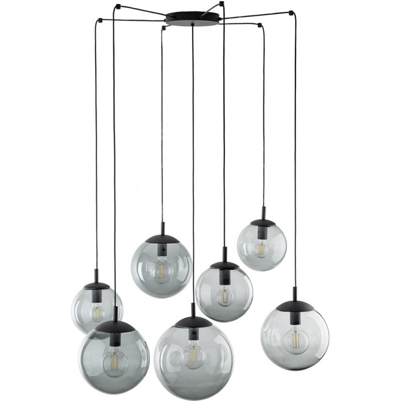Lampa wisząca Esme - 7 kuli szklanych, loft, TK Lighting