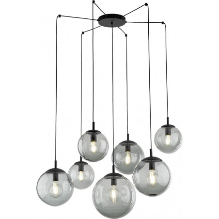 Lampa wisząca Esme - 7 kuli szklanych, loft, TK Lighting