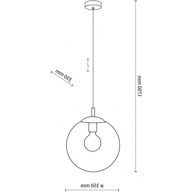 Lampa wisząca szklana Esme | TK Lighting - 35cm