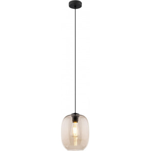 Lampa wisząca szklana Elio | Bursztynowa, 20cm | TK Lighting