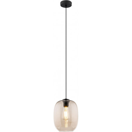 Lampa wisząca szklana Elio | Bursztynowa, 20cm | TK Lighting