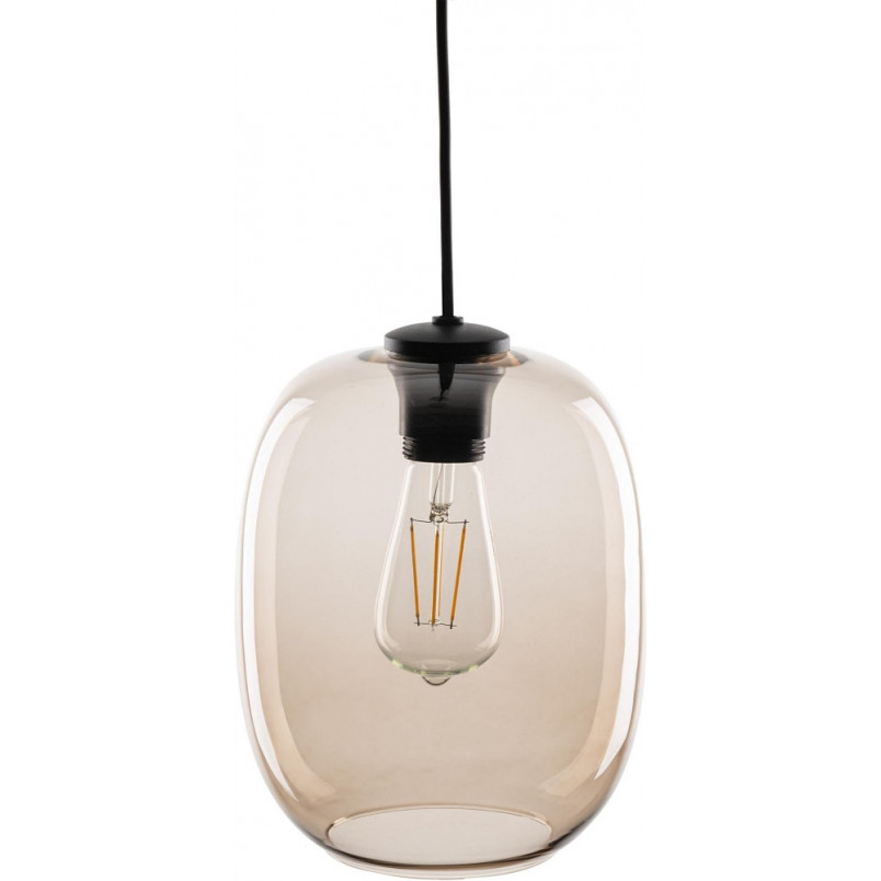 Lampa wisząca szklana Elio | Bursztynowa, 20cm | TK Lighting