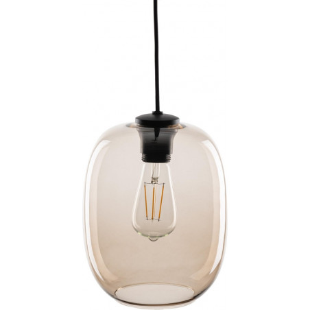 Lampa wisząca szklana Elio | Bursztynowa, 20cm | TK Lighting