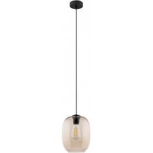 Lampa wisząca szklana Elio | Bursztynowa, 20cm | TK Lighting