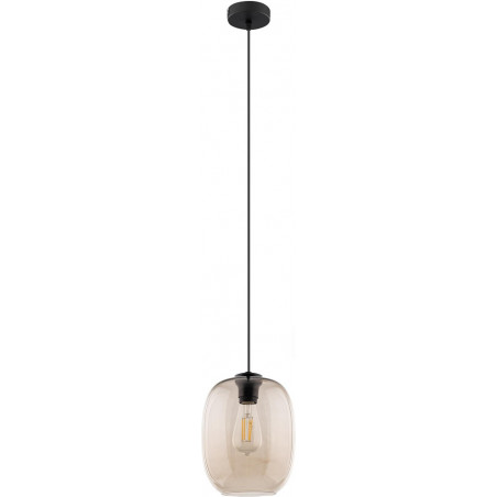 Lampa wisząca szklana Elio | Bursztynowa, 20cm | TK Lighting