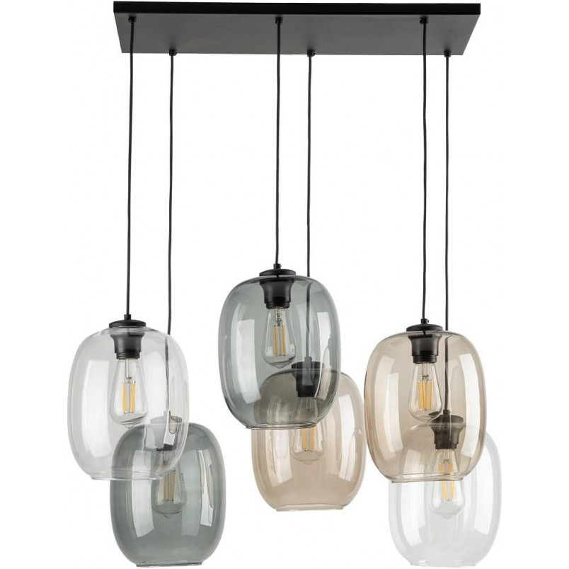 Lampa wisząca szklana Elio VI | 6 punktów, multikolor | TK Lighting