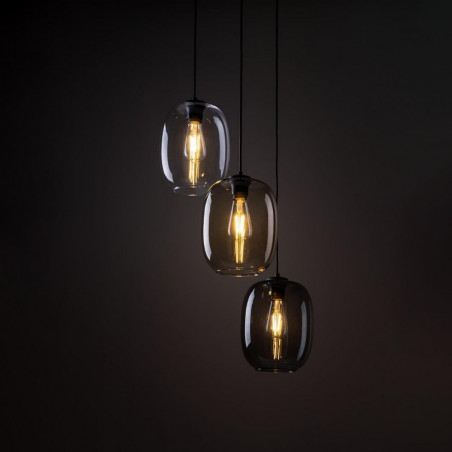 Lampa wisząca Elio III - kolorowa, szklana, 3 punkty | TK Lighting