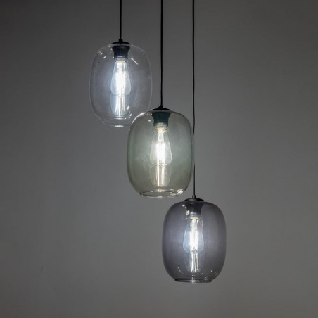 Lampa wisząca Elio III - kolorowa, szklana, 3 punkty | TK Lighting