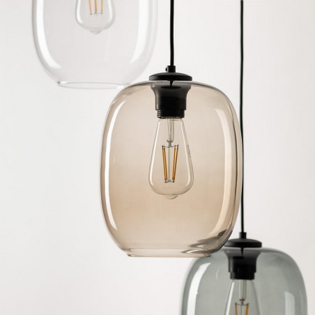 Lampa wisząca Elio III - kolorowa, szklana, 3 punkty | TK Lighting
