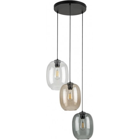 Lampa wisząca Elio III - kolorowa, szklana, 3 punkty | TK Lighting