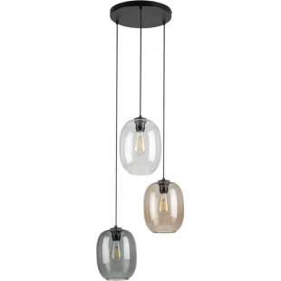 Lampa wisząca Elio III - kolorowa, szklana, 3 punkty | TK Lighting