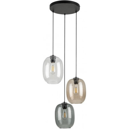 Lampa wisząca Elio III - kolorowa, szklana, 3 punkty | TK Lighting