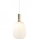 Lampa wisząca Alton - Nordlux | Szkło opal, mosiądz