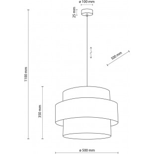 Lampa wisząca Calisto White TK Lighting | Nowoczesny design