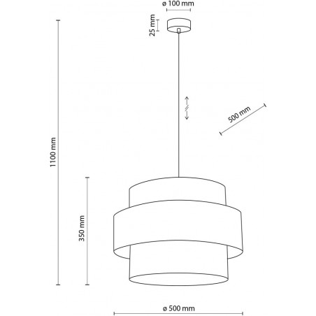 Lampa wisząca Calisto White TK Lighting | Nowoczesny design