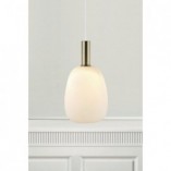Lampa wisząca Alton - Nordlux | Szkło opal, mosiądz