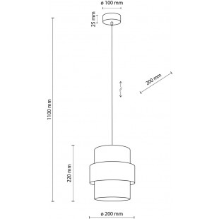 Lampa wisząca Calisto White TK Lighting | Elegancki design
