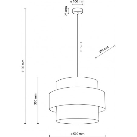 Lampa wisząca Calisto White III | TK Lighting - Elegancki design