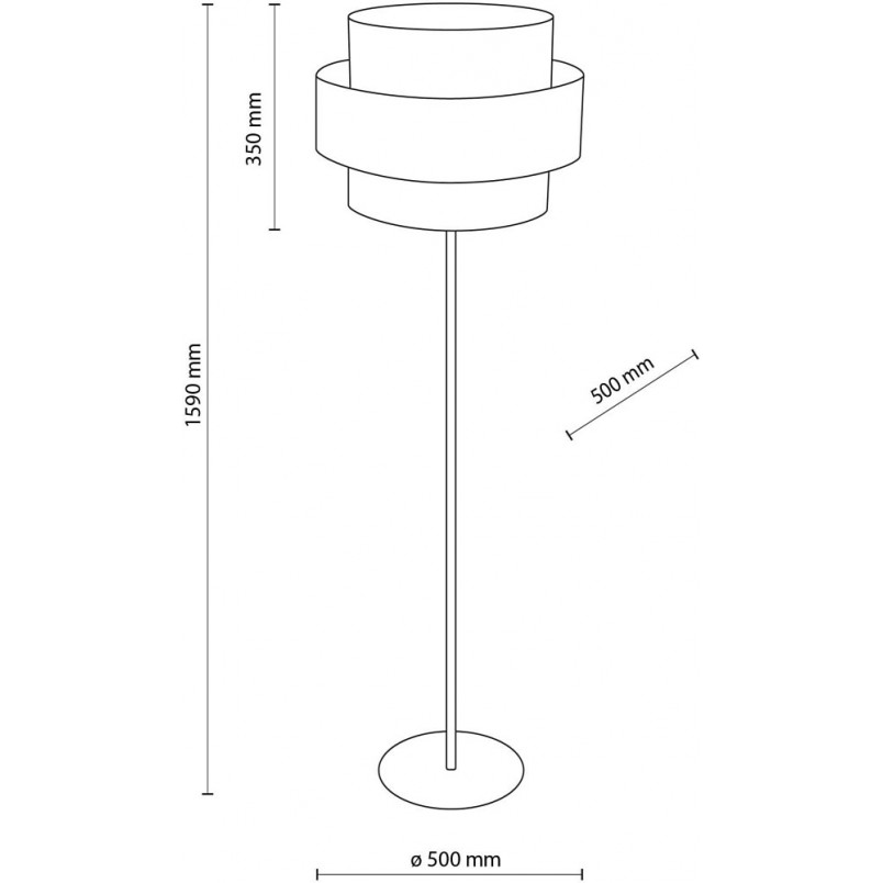Lampa podłogowa Calisto White | TK Lighting - Elegancki Design