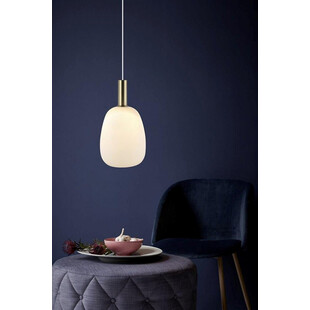 Lampa wisząca Alton - Nordlux | Szkło opal, mosiądz