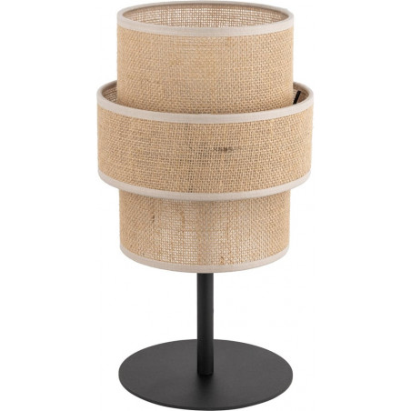 Lampka nocna boho Calisto juta/czarny TK Lighting | Stwórz przytulny klimat