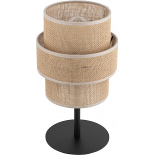 Lampka nocna boho Calisto juta/czarny TK Lighting | Stwórz przytulny klimat