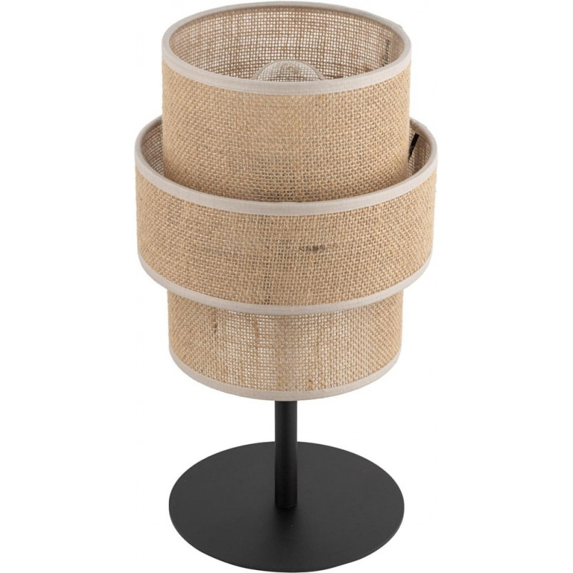 Lampka nocna boho Calisto juta/czarny TK Lighting | Stwórz przytulny klimat