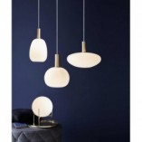 Lampa wisząca Alton - Nordlux | Szkło opal, mosiądz