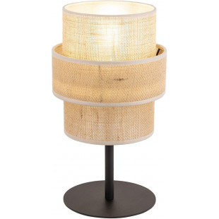 Lampka nocna boho Calisto juta/czarny TK Lighting | Stwórz przytulny klimat