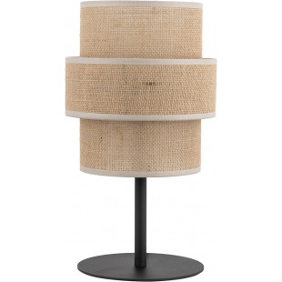 Lampka nocna boho Calisto juta/czarny TK Lighting | Stwórz przytulny klimat