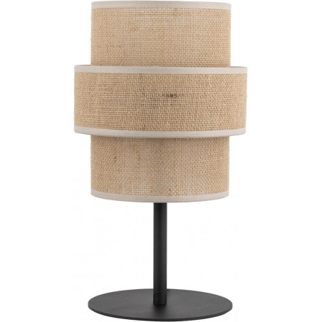 Lampka nocna boho Calisto juta/czarny TK Lighting | Stwórz przytulny klimat