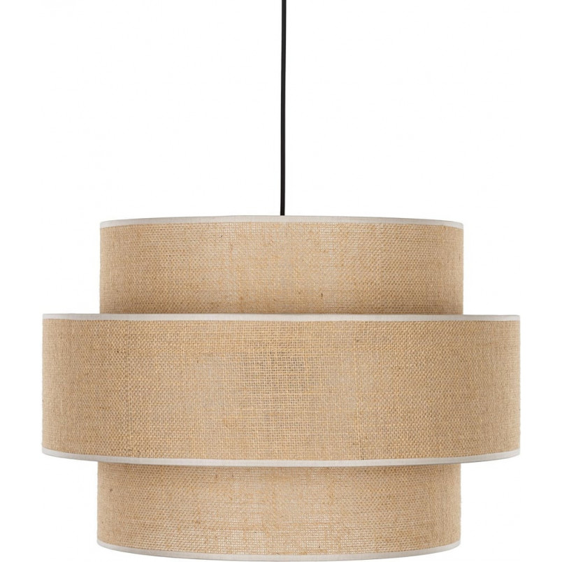 Lampa wisząca boho Calisto III | Juta, czarny | TK Lighting