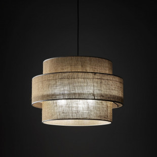 Lampa wisząca boho Calisto III | Juta, czarny | TK Lighting