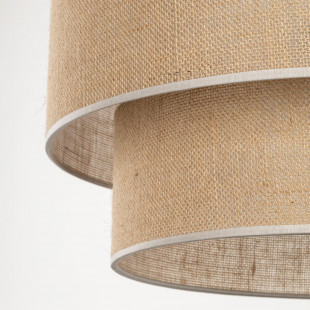 Lampa wisząca boho Calisto III | Juta, czarny | TK Lighting