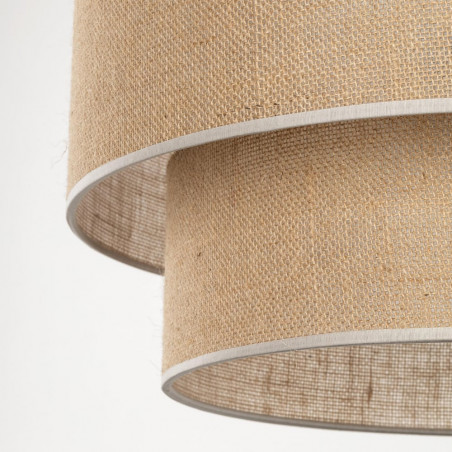 Lampa wisząca boho Calisto III | Juta, czarny | TK Lighting