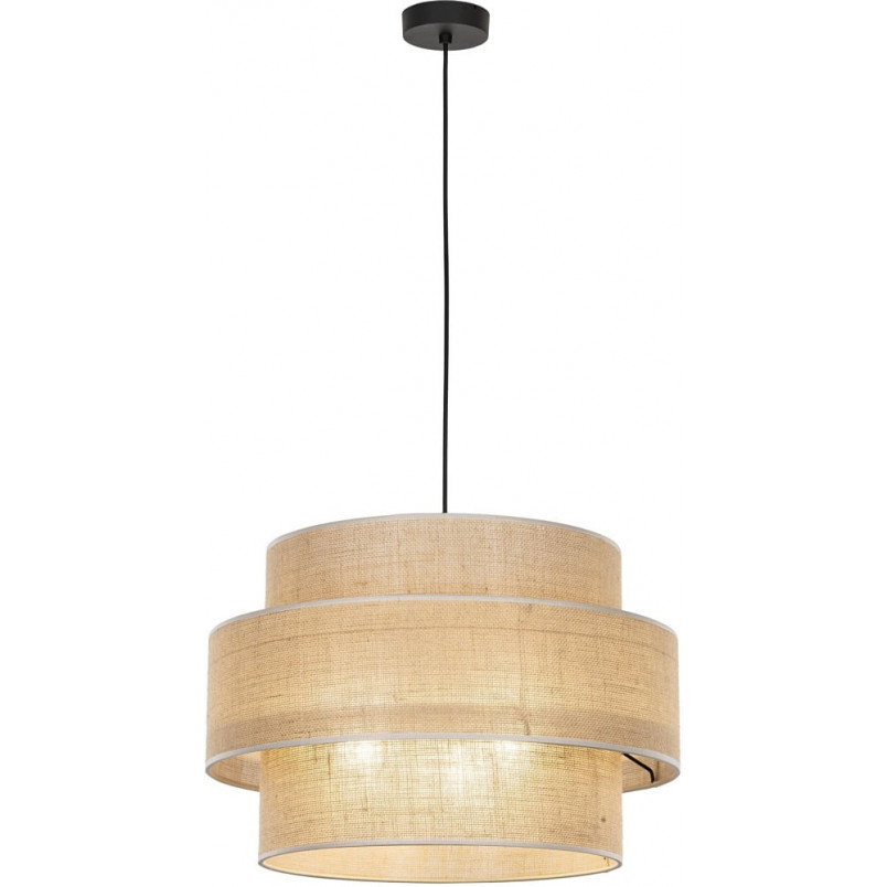 Lampa wisząca boho Calisto III | Juta, czarny | TK Lighting
