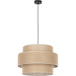 Lampa wisząca boho Calisto | Juta, czarny | TK Lighting