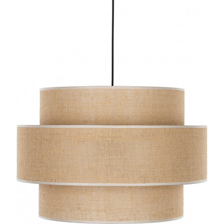 Lampa wisząca boho Calisto | Juta, czarny | TK Lighting