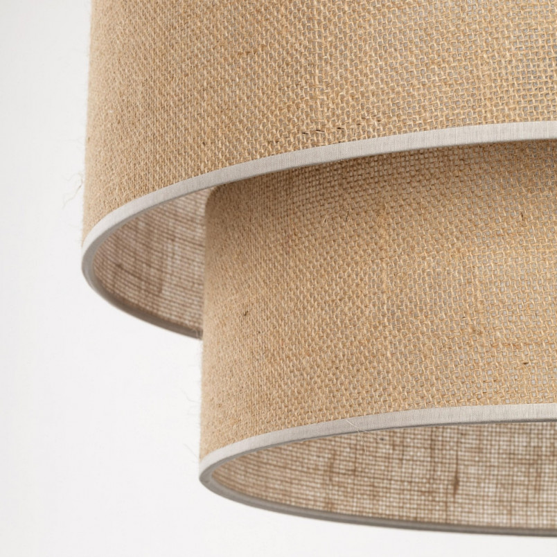 Lampa wisząca boho Calisto | Juta, czarny | TK Lighting