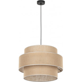Lampa wisząca boho Calisto | Juta, czarny | TK Lighting