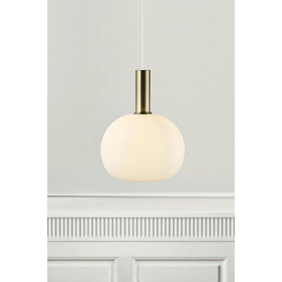 Lampa wisząca szklana Alton 25 Opal/Mosiądz marki Nordlux